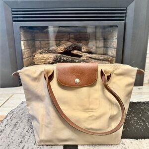Authentic Longchamp La Plaige Tote Bag (S) in Good Condition
